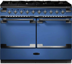 RANGEMASTER  Elise SE 110 Dual Fuel Range Cooker - China Blue & Chrome